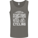 Cycling I Googled My Symptoms Cyclist Funny Mens Vest Tank Top Charcoal