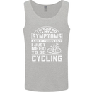 Cycling I Googled My Symptoms Cyclist Funny Mens Vest Tank Top Sports Grey