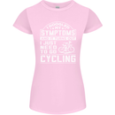 Cycling I Googled My Symptoms Cyclist Funny Womens Petite Cut T-Shirt Light Pink