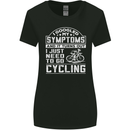 Cycling I Googled My Symptoms Cyclist Funny Womens Wider Cut T-Shirt Black