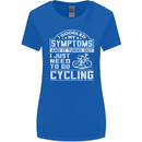 Cycling I Googled My Symptoms Cyclist Funny Womens Wider Cut T-Shirt Royal Blue