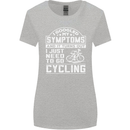 Cycling I Googled My Symptoms Cyclist Funny Womens Wider Cut T-Shirt Sports Grey
