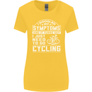 Cycling I Googled My Symptoms Cyclist Funny Womens Wider Cut T-Shirt Yellow
