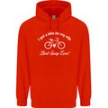 Cycling I Got a Bike for My Wife Cyclist Mens 80% Cotton Hoodie Bright Red