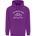 Cycling I Got a Bike for My Wife Cyclist Mens 80% Cotton Hoodie Purple