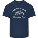 Cycling I Got a Bike for My Wife Cyclist Mens Cotton T-Shirt Tee Top Navy Blue