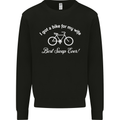 Cycling I Got a Bike for My Wife Cyclist Mens Sweatshirt Jumper Black