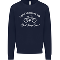 Cycling I Got a Bike for My Wife Cyclist Mens Sweatshirt Jumper Navy Blue