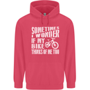 Cycling I Wonder If My Bike Bicycle Cyclist Childrens Kids Hoodie Heliconia