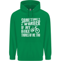 Cycling I Wonder If My Bike Bicycle Cyclist Childrens Kids Hoodie Irish Green