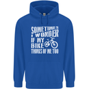 Cycling I Wonder If My Bike Bicycle Cyclist Childrens Kids Hoodie Royal Blue
