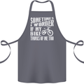 Cycling I Wonder If My Bike Bicycle Cyclist Cotton Apron 100% Organic Steel