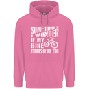 Cycling I Wonder If My Bike Bicycle Cyclist Mens 80% Cotton Hoodie Azelea