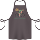 Cycling I'm the Machine Cyclist Funny Cotton Apron 100% Organic Dark Grey