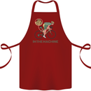 Cycling I'm the Machine Cyclist Funny Cotton Apron 100% Organic Maroon