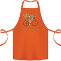 Cycling I'm the Machine Cyclist Funny Cotton Apron 100% Organic Orange