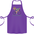 Cycling I'm the Machine Cyclist Funny Cotton Apron 100% Organic Purple