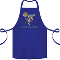 Cycling I'm the Machine Cyclist Funny Cotton Apron 100% Organic Royal Blue