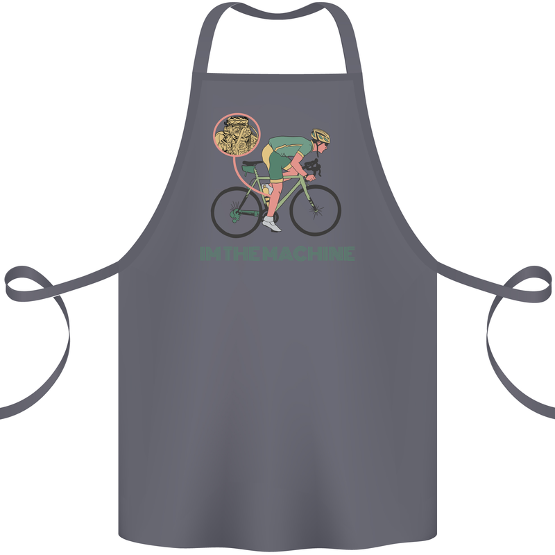 Cycling I'm the Machine Cyclist Funny Cotton Apron 100% Organic Steel