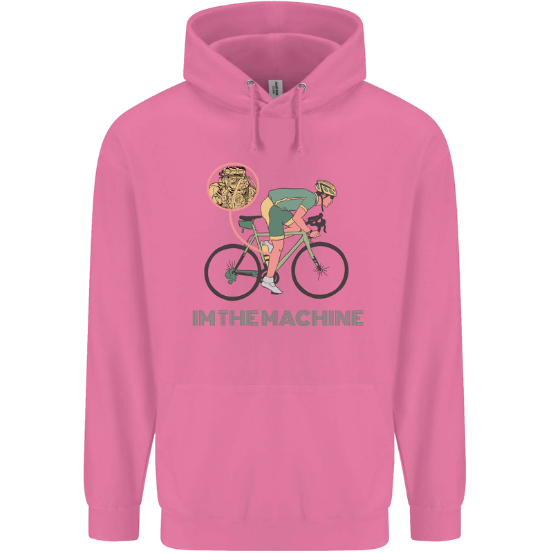Cycling I'm the Machine Cyclist Funny Mens 80% Cotton Hoodie Azelea