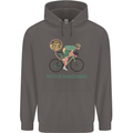 Cycling I'm the Machine Cyclist Funny Mens 80% Cotton Hoodie Charcoal
