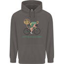 Cycling I'm the Machine Cyclist Funny Mens 80% Cotton Hoodie Charcoal