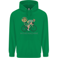 Cycling I'm the Machine Cyclist Funny Mens 80% Cotton Hoodie Irish Green