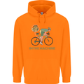 Cycling I'm the Machine Cyclist Funny Mens 80% Cotton Hoodie Orange