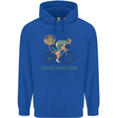 Cycling I'm the Machine Cyclist Funny Mens 80% Cotton Hoodie Royal Blue