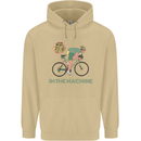 Cycling I'm the Machine Cyclist Funny Mens 80% Cotton Hoodie Sand