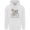 Cycling I'm the Machine Cyclist Funny Mens 80% Cotton Hoodie White