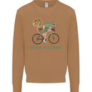 Cycling I'm the Machine Cyclist Funny Mens Sweatshirt Jumper Caramel Latte