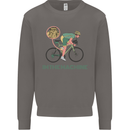 Cycling I'm the Machine Cyclist Funny Mens Sweatshirt Jumper Charcoal