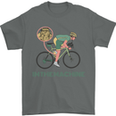 Cycling I'm the Machine Cyclist Funny Mens T-Shirt Cotton Gildan Charcoal