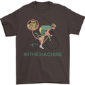 Cycling I'm the Machine Cyclist Funny Mens T-Shirt Cotton Gildan Dark Chocolate