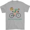 Cycling I'm the Machine Cyclist Funny Mens T-Shirt Cotton Gildan Sports Grey