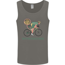 Cycling I'm the Machine Cyclist Funny Mens Vest Tank Top Charcoal