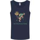 Cycling I'm the Machine Cyclist Funny Mens Vest Tank Top Navy Blue