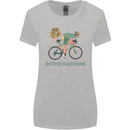 Cycling I'm the Machine Cyclist Funny Womens Wider Cut T-Shirt Sports Grey