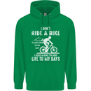 Cycling Life To Days Funny Cyclist Bicycle Childrens Kids Hoodie Irish Green