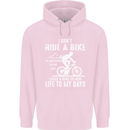 Cycling Life To Days Funny Cyclist Bicycle Childrens Kids Hoodie Light Pink