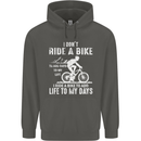Cycling Life To Days Funny Cyclist Bicycle Childrens Kids Hoodie Storm Grey