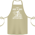 Cycling Life To Days Funny Cyclist Bicycle Cotton Apron 100% Organic Khaki