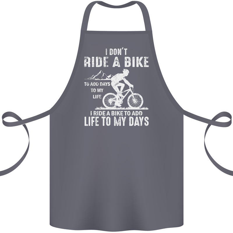 Cycling Life To Days Funny Cyclist Bicycle Cotton Apron 100% Organic Steel