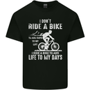 Cycling Life To Days Funny Cyclist Bicycle Kids T-Shirt Childrens Black
