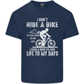 Cycling Life To Days Funny Cyclist Bicycle Kids T-Shirt Childrens Navy Blue