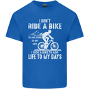 Cycling Life To Days Funny Cyclist Bicycle Kids T-Shirt Childrens Royal Blue