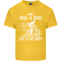 Cycling Life To Days Funny Cyclist Bicycle Kids T-Shirt Childrens Yellow