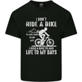 Cycling Life To Days Funny Cyclist Bicycle Mens Cotton T-Shirt Tee Top Black