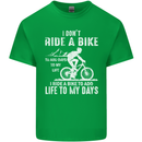 Cycling Life To Days Funny Cyclist Bicycle Mens Cotton T-Shirt Tee Top Irish Green